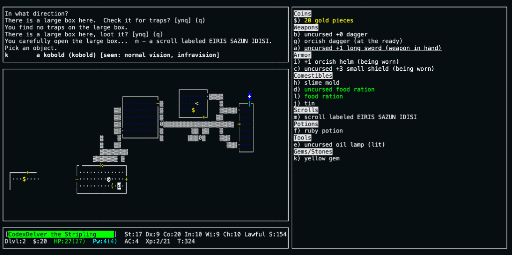 Une IA a terminé NetHack de justesse !