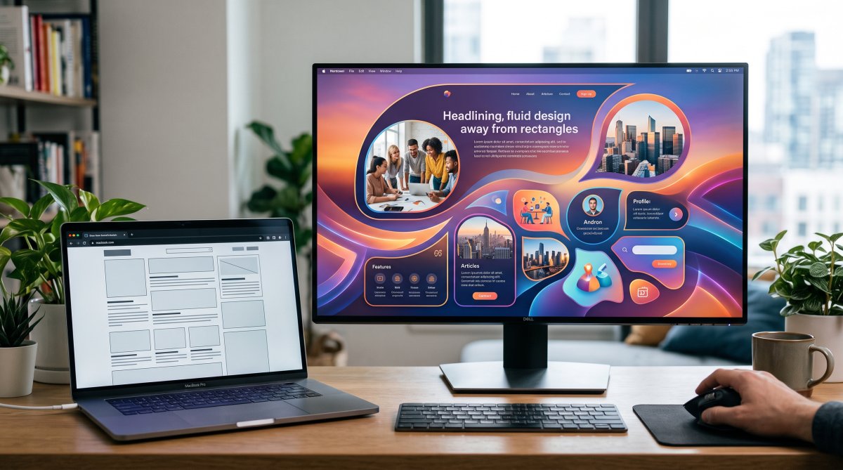 Web design : fini les sites rectangulaires, comment CSS Shape va transformer le web