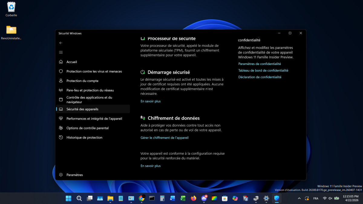 Windows 11 affiche enfin si votre PC a bien reçu les nouveaux certificats Secure Boot