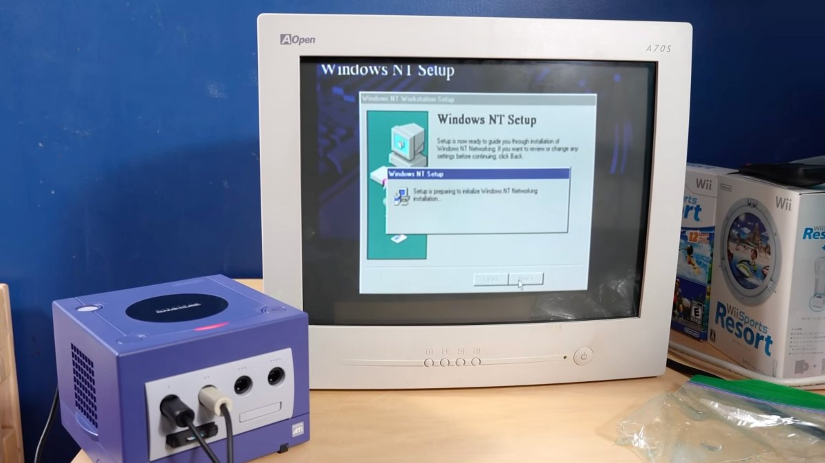 Windows NT sur GameCube - Parce que pourquoi pas