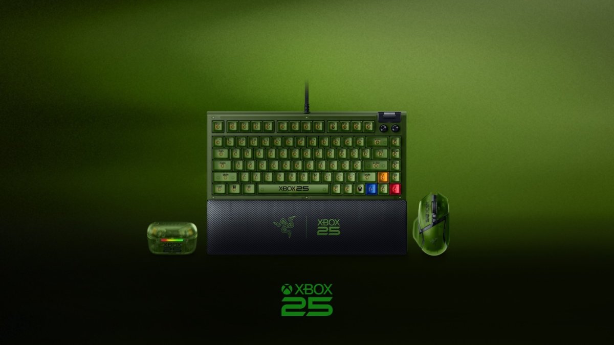 Xbox 25 ans : Razer revisite le vert translucide
