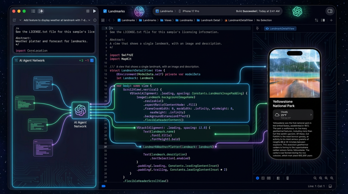 Xcode 26.3 - Les agents IA Anthropic et OpenAI débarquent enfin !