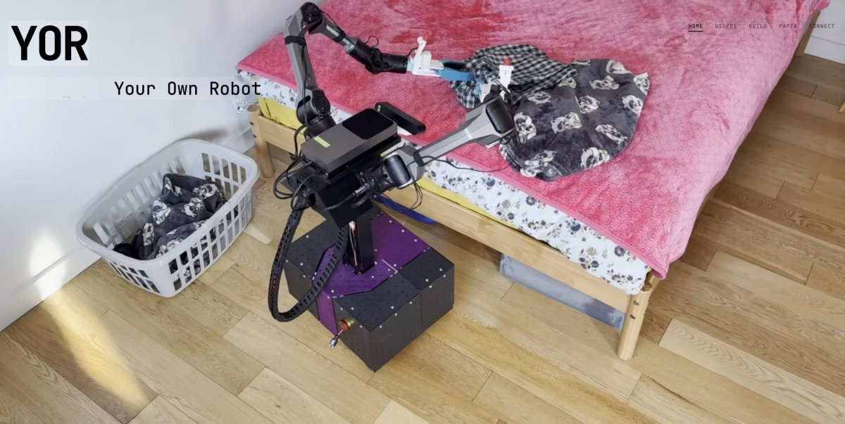 YOR - Le robot open source à 10 000 dollars à monter soi-même