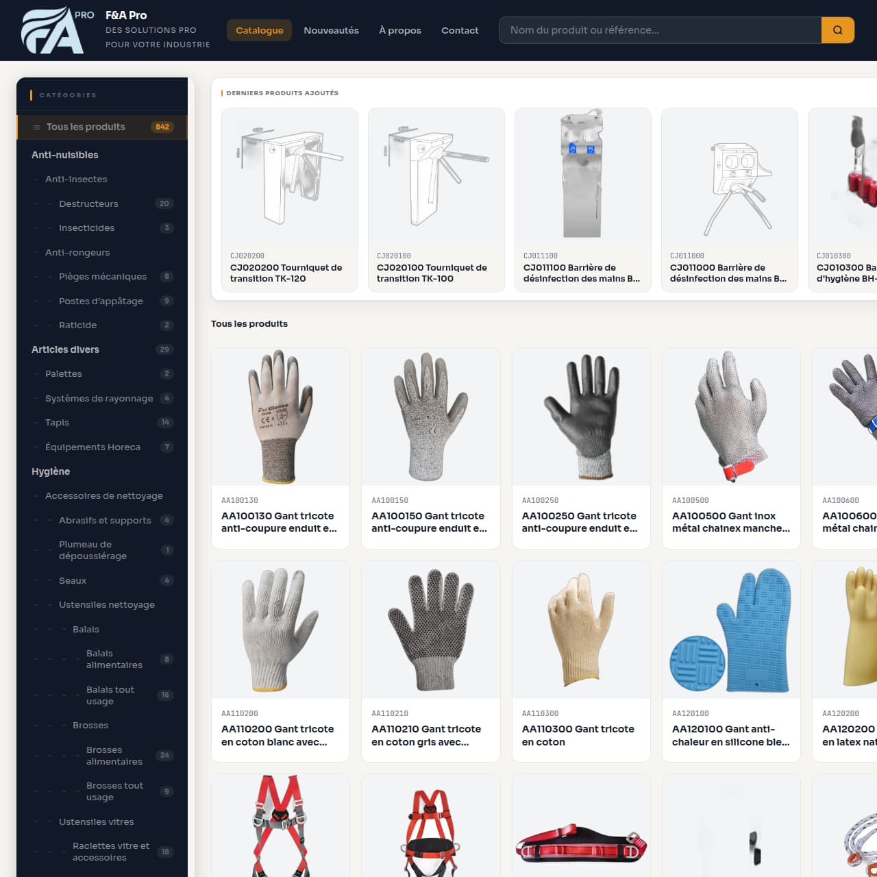 FA Pro — Solutions industrielles